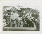 Czechoslovakia Participation - Fiorello LaGuardia receives bouquet