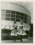 Czechoslovakia Participation - Czechs in traditional dress - In front of building