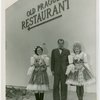 Czechoslovakia Participation - Czechs in traditional dress - With Old Prague Restaurant sign