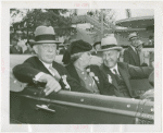 Delaware Participation - Governor Richard McMullen and Thomas Wilson (Chairman of Men's Advisory Committee) ride in parade