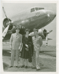 Delaware Participation - Delaware Committee in front of airplane