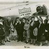 Delaware Participation - Head of Delaware Delegation and group greeted by Fiorello LaGuardia in front of airplane