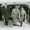 Dominican Republic Participation - Rafael Leonidas Trujillo Molino (President, Dominican Repubilc) arrives at Summer City Hall