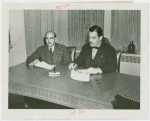 Egypt Participation - Egyptian Charge d'Afffaires and Grover Whalen signing contract