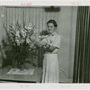Electric Utilities - Electrified Farm - Mrs. Moulton arranges flowers