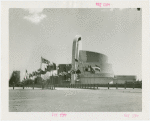 Electrical Products Building - Exterior with flags