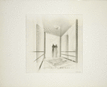 Elgin National Watch Co. Participation - Sketch of glass bridge to conservatory