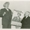 Elmer (NYWF mascot) - With Harvey Gibson and poster