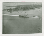 Fairgrounds - Boat Basin - S.S. New Yorker with "Direct to World's Fair" sign