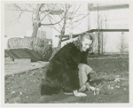 Fairgrounds - Landscaping - Woman planting flowers