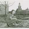 Fairgrounds - Landscaping - Woman planting flowers