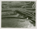 Fairgrounds - Pre-Construction - Aerial view of sea wall at Flushing Bay