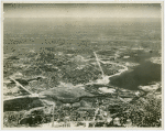 Fairgrounds - Pre-Construction - Aerial view of Fair site and Manhattan