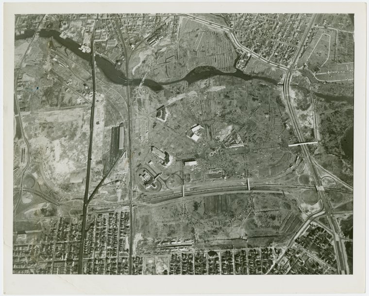 Fairgrounds - Pre-Construction - Aerial view of site