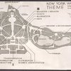 Fairgrounds - Sketches, Maps and Plans - Board of Design drawing no. 6: Fair plan superimposed on central Manhattan