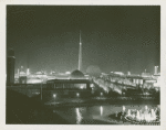 Fairgrounds view at night