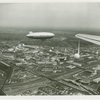 Fairgrounds - Views - Aerial - Site with close-up of blimp