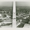 Fairgrounds - Views - Aerial - Trylon with scaffolding in foreground