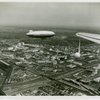 Fairgrounds - Views - Aerial - U.S. Naval Air Station blimp over site