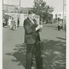 Fairgrounds - Visitors - Man writing in book