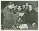 Fairgrounds - Visitors - Officers of Latin America sign book