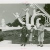 Fairgrounds - Visitors - Women in front of sundial