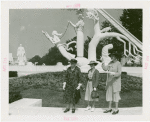 Fairgrounds - Visitors - Women in front of sundial