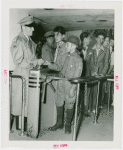 Fairgrounds - Visitors - Boy Scout as two millionth visitor to Perisphere
