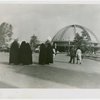 Fairgrounds - Visitors - Groups in front of U.S. Steel Building