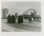 Fairgrounds - Visitors - Groups in front of U.S. Steel Building
