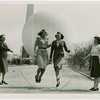 Fairgrounds - Visitors - Women jumping rope in front of Perisphere