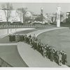 Fairgrounds - Visitors - Group lined up at edge of Perishphere Pool