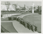 Fairgrounds - Visitors - Group lined up at edge of Perishphere Pool