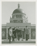 Fairgrounds - Visitors - Group in front of Court of States Building