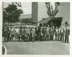 Fairgrounds - Visitors - Group of men in front of Administration Building