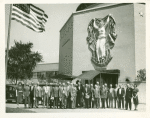 Fairgrounds - Visitors - Group in front of Administration Building