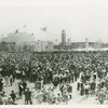 Fairgrounds - Visitors - Crowd at Jewish-Palestine Pavilion Dedication