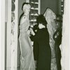 Fashion, World of - Mannequins - Woman pinning dress onto mannequin