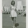 Fashion, World of - Models - Bathing Suits - Model in front of crowd