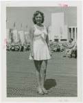 Fashion, World of - Models - Bathing Suits - Model in front of crowd