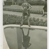 Fashion, World of - Models - Bathing Suits - Model with reflection in pool