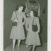 Fashion, World of - Models - Coats - Two models at handbag show