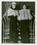 Fashion, World of - Models - Coats - Two models on stairs