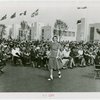 Fashion, World of - Models - Dresses - Model in golf outift for cotton fashion show