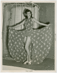 Fashion, World of - Models - Dresses - Model poses by birdcage