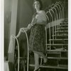 Fashion, World of - Models - Dresses - Model on staircase
