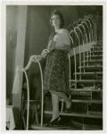 Fashion, World of - Models - Dresses - Model on staircase
