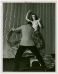 Fashion, World of - Models - Dressmaking - Man fits dress to model
