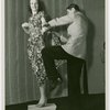 Fashion, World of - Models - Dressmaking - Man fits dress to model