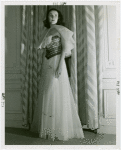 Fashion, World of - Models - Gowns - Model posing in dance frock
